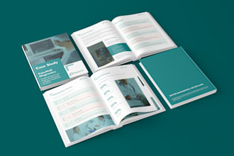 design a case study brochure and annual reports