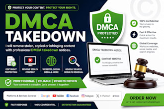 file dmca takedown notices and remove stolen content