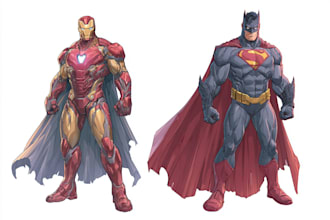 draw a superhero comic