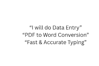 do data entry and typing work