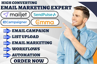 setup mailjet email marketing automation sendpulse campaign newsletter template