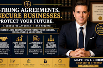 draft an ironclad profit sharing and business partner agreement