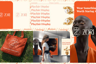 create a full brand identity and brand identity guidelines