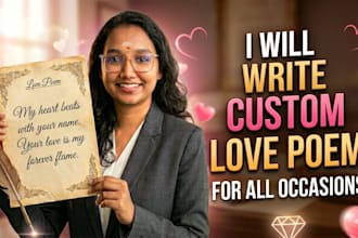write a custom love romantic poem for occasion