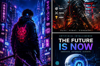 create stunning ai posters,and digital artwork