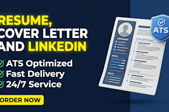 write and deliver professional resume, cv, cover letter service, linkedin