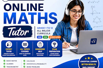be your maths tutor grade 1 to 12, icse, igcse and olevel