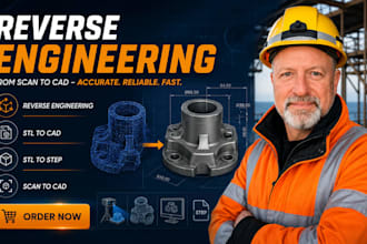 do reverse engineering stl to cad conversion, cad modeling mechanical design