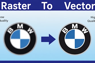 do vector tracing or vectorize image, covert raster to vector