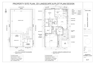 draw site plan, plot plan, and landscape drawings for permits in autocad
