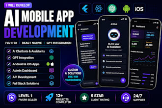 develop ai mobile app, ai chatbot app for android and ios