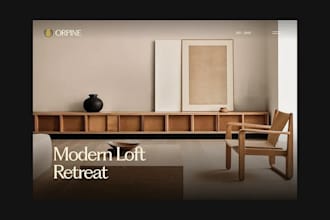 design an interior design website, architecture website, and business website