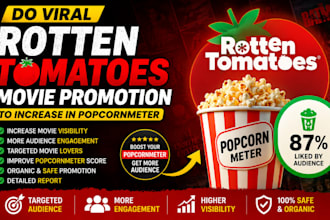 do viral rotten tomatoes movie promotion to increase in popcornmeter
