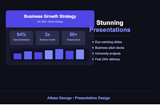design a powerful and visually stunning powerpoint presentation