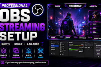 setup obs studio for streaming on twitch, youtube, facebook, kick, or recording