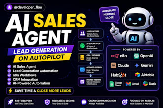 build ai sales agent, lead generation automation and n8n workflows