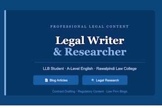 write SEO optimized legal blog articles and content for law firms