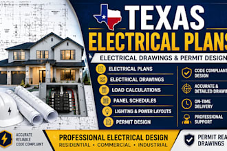 design texas electrical plans, electrical drawings and permit design