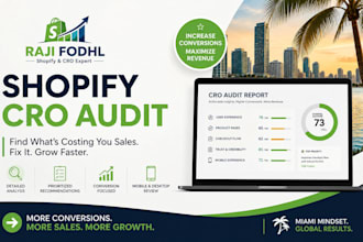 do shopify cro audit,landing page audit,website ui ux audit