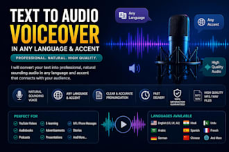 turn your text to a captivating ai voice over