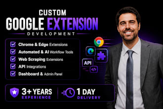develop a custom chrome extension for you