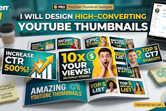 design amazing youtube thumbnail
