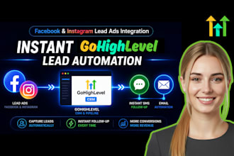 connect ghl to facebook and instagram lead ads with sms email automation