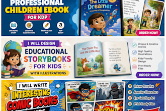 create a professional children ebook for KDP