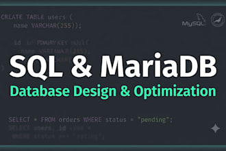 design optimize and build your sql or mariadb database