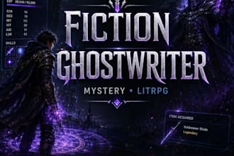 ghostwrite your romance, mystery, or litrpg novel