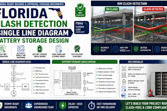 design florida clash detection single line diagram battery storage