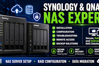 install, configure and troubleshoot synology and qnap nas servers