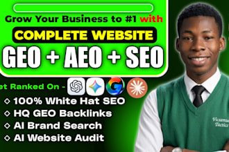 do monthly website local off page geo, aeo, seo website audit for ai search