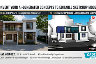convert your ai concept into sketchup model