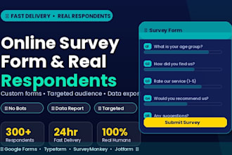 create online survey form and get you real respondents fast