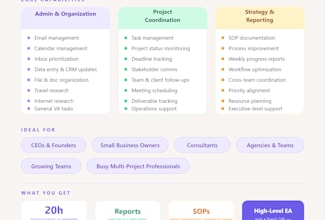 be your executive assistant and project coordinator
