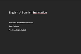 translate english to spanish accurately and naturally