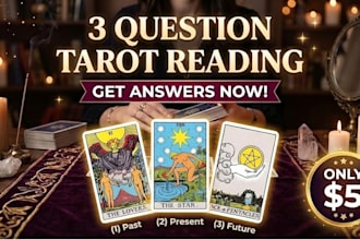 answer 3 specific tarot card reading questions accurately