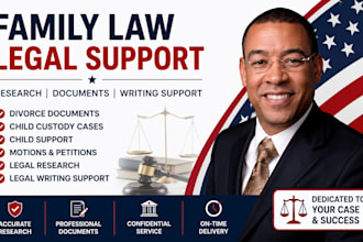 provide family law legal document drafting for divorce and child custody