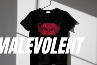 design bold y2k anime streetwear graphics for your t shirt brand