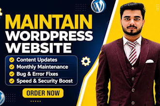 do wordpress website maintenance and wordpress support or help