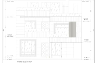 draw architecture, house plans, floor plan and construction drawings