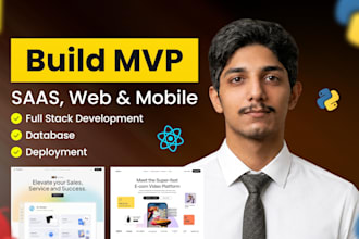 build your mvp mobile app or saas product