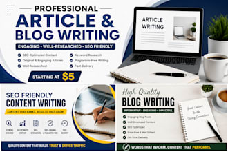 write SEO friendly blog posts and articles