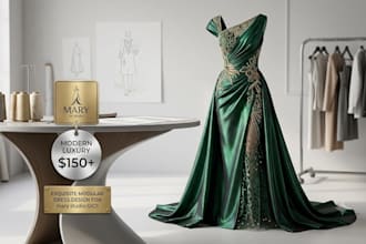 do professional fashion illustration and dress design