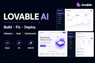 build fix lovable ai website, lovable app and saas mvp