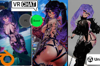 create custom vrchat avatar vrchat model anime nsfw vrchat avatar vrchat rigging