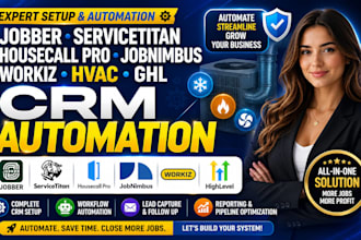 setup jobber servicetitan housecall pro jobnimbus workiz hvac ghl crm automation
