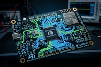 design pcb layout and firmware for stm32, esp32, nrf52, arduino