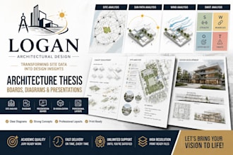 design architecture thesis boards, diagrams and presentations